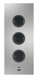 Indux Corner Power strip with 3 sockets, grounding, and dual USB-A&amp;C charger, stainless steel 1208953216