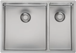 Reginox New Jersey stainless steel 1.5 shallow Sink 34x37 + 18x37 new model disabled 10cm deep 1208953227