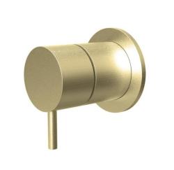 Water Revolution Flow Built-in Mixer Tap Fully Brushed Brass 1208953244