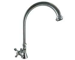 PB Classic washbasin tap with star handle cold water with high round spout chrome 1208953274