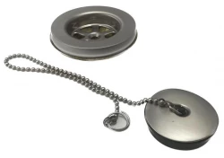 PB Unix fountain and sink plug with stop chain stainless steel 1208953282