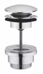 PB Unix sink plug 1 1/4 lockable push up click clack stainless steel 1208953285