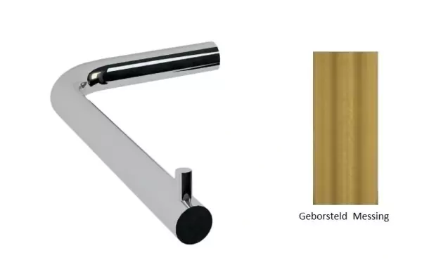 Waterevolution Flow roll holder without flap brushed brass A130LE