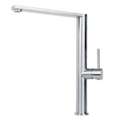 Reginox Kelso stainless steel high kitchen tap swivel spout fully brushed stainless steel R34590