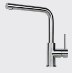 Reginox Somo stainless steel kitchen tap swivel spout fully brushed stainless steel R34569