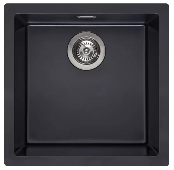 Reginox Amsterdam New model 40 Regi-granite sink Pure black black undermount and inset 1208953362