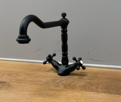 Nostalgic country kitchen tap V1910 matt black 1208953461