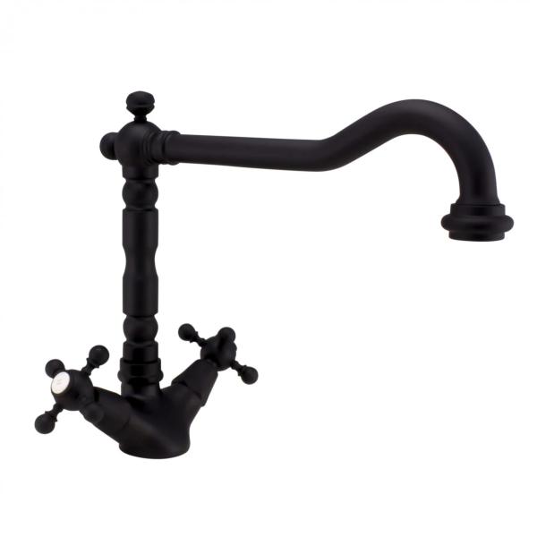 Nostalgic country kitchen tap V1910 matt black 1208953461