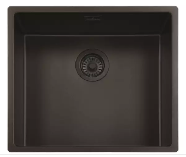 Reginox Amsterdam New Model 50 Regi granite sink Pure Black full black undermount and inset 1208953475