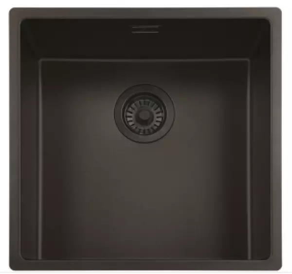 Reginox Amsterdam New model 40 Regi-granite sink Pure black black undermount and inset 1208953476