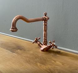 Nostalgic classic kitchen tap V1910 Copper with swivel spout 1208953526