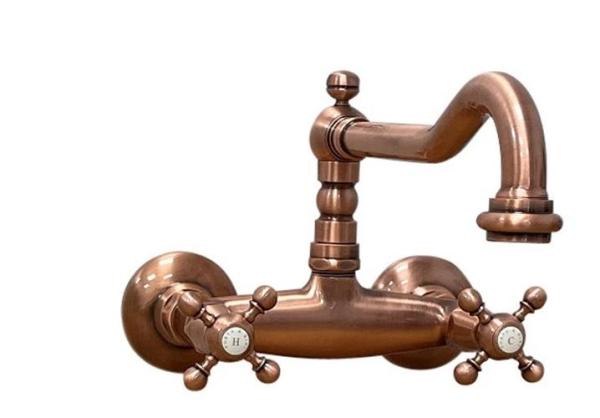 Nostalgic classic kitchen tap V2721 wall faucet copper 1208953528