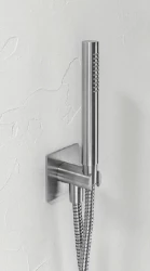 Waterevolution Flow Shower holder with outlet, flexible and handshower Black T1621PR kloon 07-08-2018 03:41:55 (kloon) (kloon)