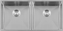 Lorreine Luxe stainless steel double sink 4040 cm flush-mounted undermount and inset 1208953616