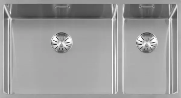 Lorreine 5020SP large stainless steel one-and-a-half bowl 5020cm flush-mounted undermount and inset 1208953620