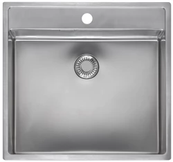 Reginox stainless steel Sink New York 50x40 Tapwing with tap hole inset flush-mounted and undermount 1208953624