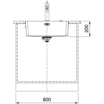 Franke Mythos MYX 210.55 rvs sink 55x40cm flush-mounted 127.0638.277