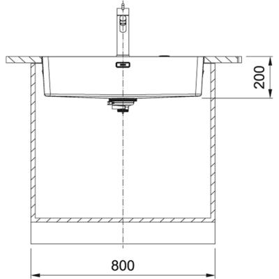 Franke Mythos MYX 210.70 rvs sink 70x40cm Flush-mounted 127.0638.278