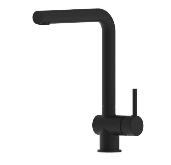 Ausmann Minta matt black kitchen tap with swivel spout 1208953747