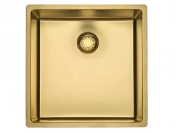 Reginox New York PVD comfort stainless steel sink gold PVD Gold 40x40 flush-mounted undermount and inset 1208953779