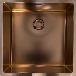 Reginox New York PVD comfort stainless steel sink copper colour PVD Copper 40x40 flush-mounted undermount and inset 1208953781