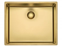 Reginox New York PVD comfort stainless steel sink gold PVD Gold 50x40 flush-mounted undermount and inset 1208953783