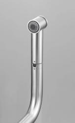 Franke stainless steel brushed kitchen tap Atlas Neo extendable spout and spray function stainless steel 115.0521.441