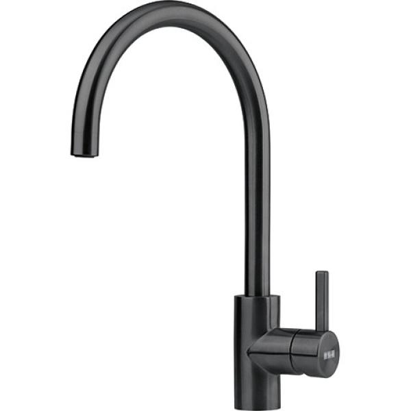 Franke Kitchen tap Eos Neo swivel spout brushed black 115.0613.590