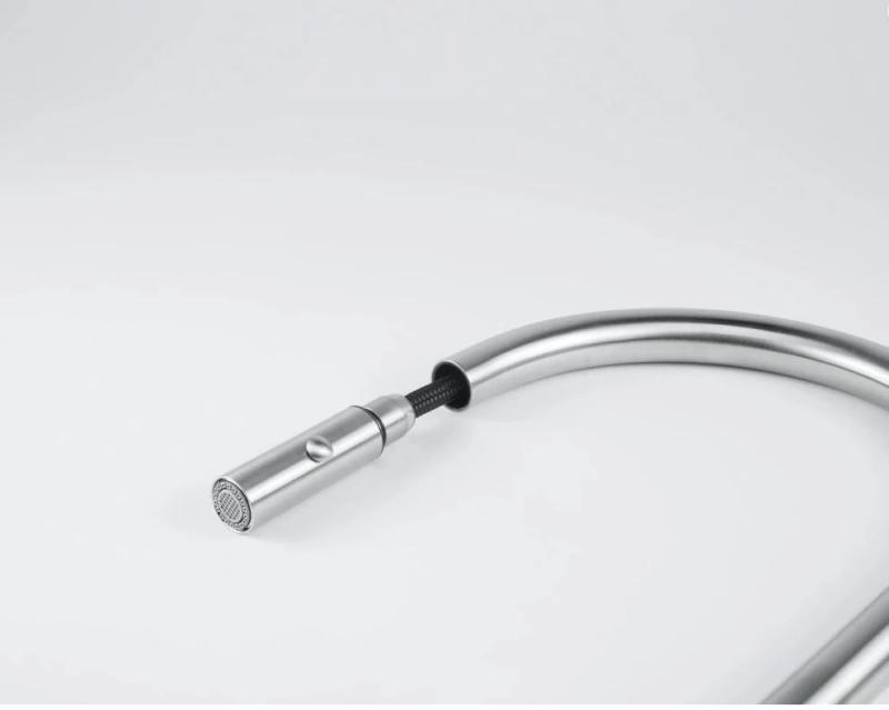 Franke Kitchen tap Eos Neo with spout pull-out spray head completely stainless steel 115.0590.045