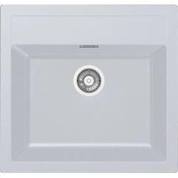 Franke Sirius 2 S2D 610.50 plastic white sink 56x53cm surface-mounted with tap hole 114.0568.052