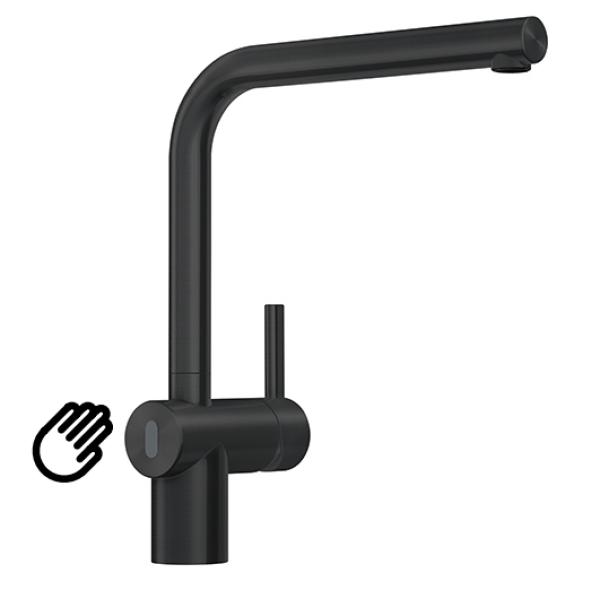 Franke Brushed Black Sensor Kitchen tap Atlas Neo Swivel Spout 115.0625.525