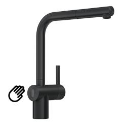 Franke Brushed Black Sensor Kitchen tap Atlas Neo With Pull Out Spout 115.0625.527