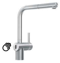 Franke brushed stainless steel sensor Kitchen tap Atlas Neo with pull-out spout stainless steel 115.0625.523