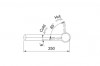 Franke Orbit massief rvs lage Keukenkraan met draaibare uitloop inox 1208953830