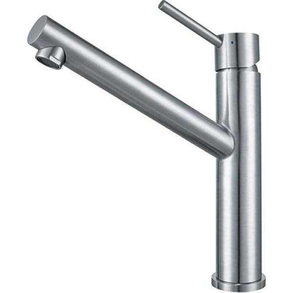 Franke Orbit solid stainless steel high kitchen tap with swivel spout stainless steel 115.0600.928