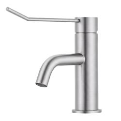 Waterevolution Flow washbasin tap including click plug, stainless steel T111IE