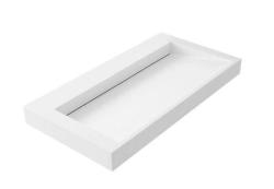 Solid-S Quatra washbasin solid surface matte white without tap hole 90x45.5cm 1208953900