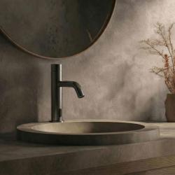 Waterevolution Flow electronic washbasin faucet infrared battery-operated Gun Metal T110GME