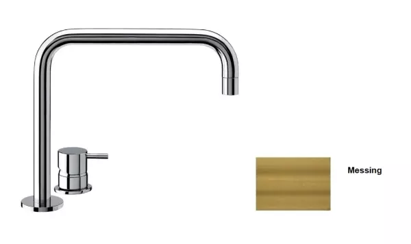 Waterevolution Flow 2-hole sink faucet brushed brass T112HLE