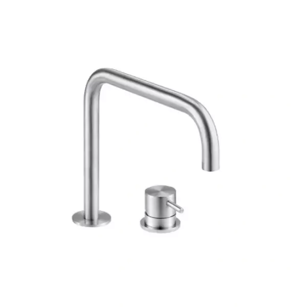 Waterevolution Flow 2-hole sink faucet stainless steel T112HIE