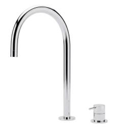 Waterevolution Flow Washbasin mixer with 2holes and automatic stop & go valve Chrome T112V01 (kloon) (kloon) (kloon) (kloon)