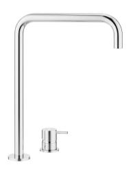 Waterevolution Flow 2-hole sink faucet with high spout 222 chrome T122H01