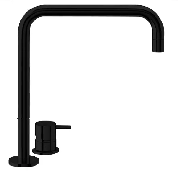 Waterevolution Flow 2-hole sink faucet with high spout 222 matt black T122HPR