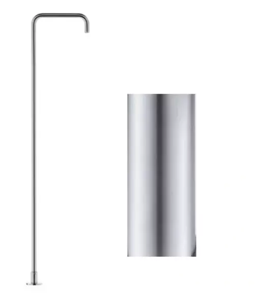 Waterevolution Flow Freestanding sink faucet spout full stainless steel T1676IE