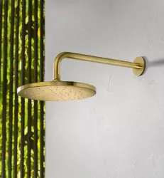 SB Round Shower Set Brushed Brass PVD Recessed Complete 1208954245