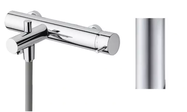 Waterevolution Flow Bathub mixer with flexible, handshower and directional holder Chrome T13001 (kloon) (kloon) (kloon) (kloon)