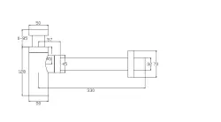 Waterevolution design siphon, chrome M199SIF101