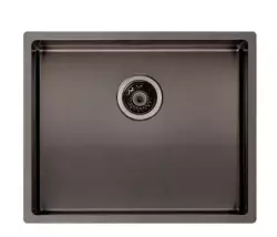 Reginox Bronx 5040 OKG stainless steel sink PVD Gun Metal 50x40 1208954298