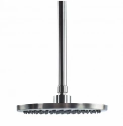 Waterevolution Flow head shower 250mm with ceiling connection full stainless steel