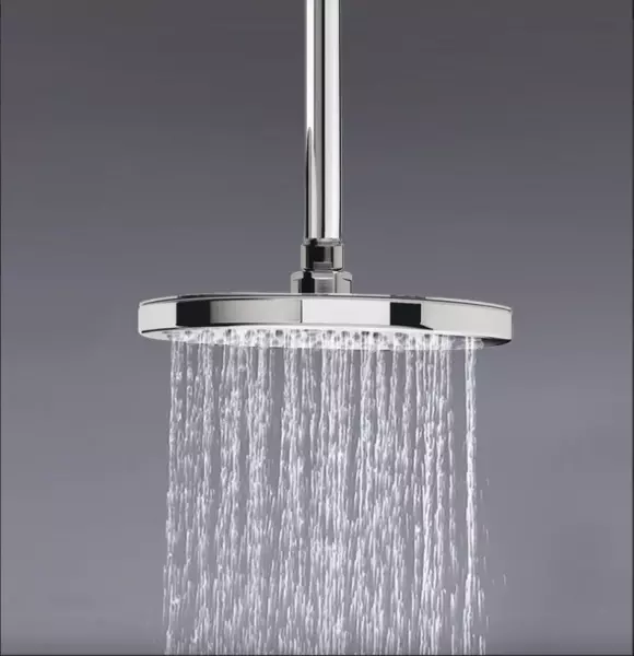 Waterevolution Flow head shower 250mm with ceiling connection chrome T16422501